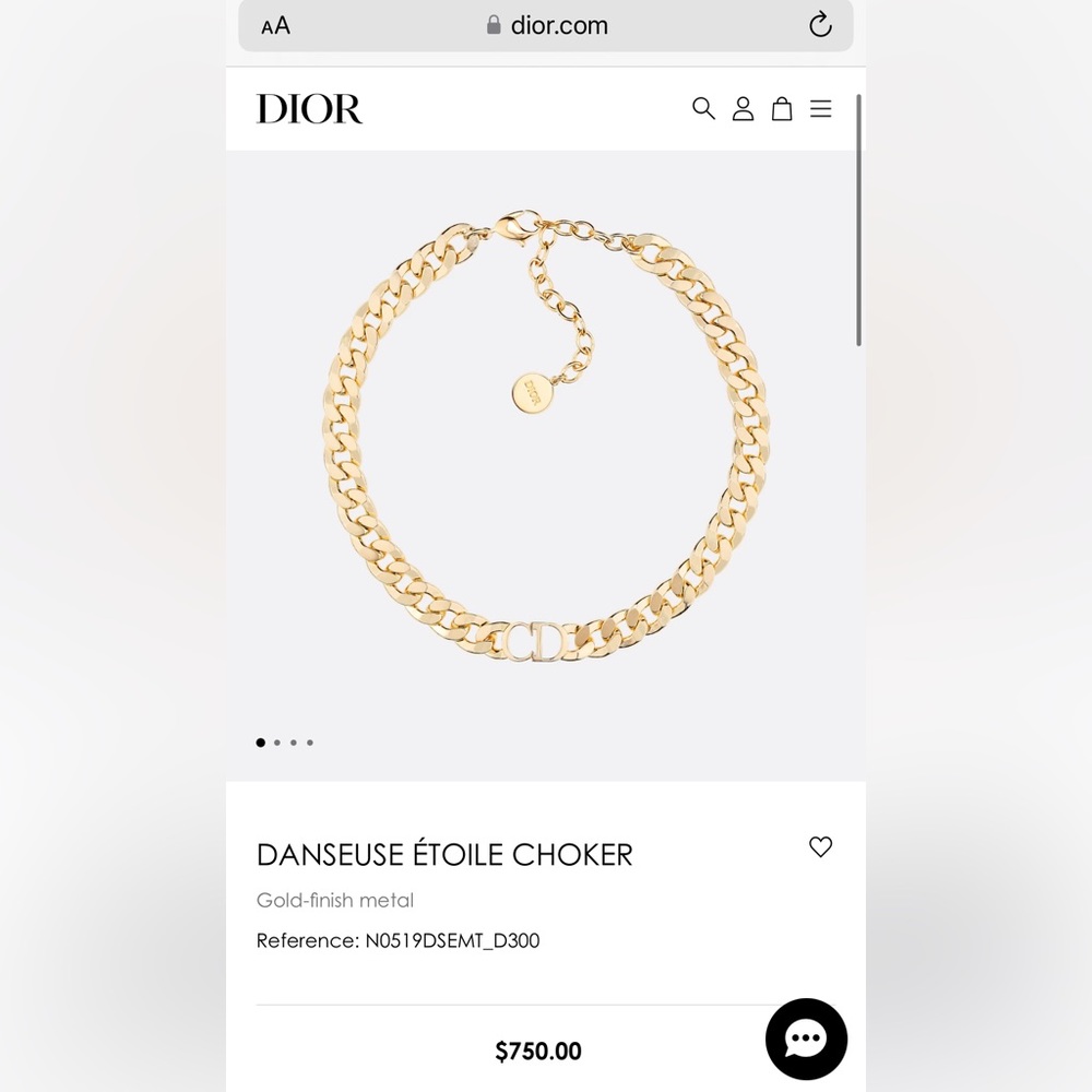 Authentic Dior DANSEUSE ÉTOILE CHOKER